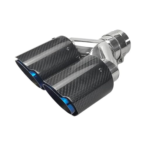 Tuyau d'échappement double sortie carbone pour personnaliser votre voiture de sport