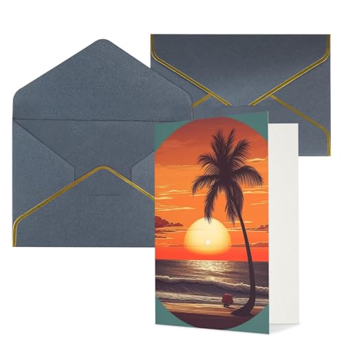 KKLWEGU TZbg r[` V̖ O[eBOJ[h t Thinking of You J[h Happy Birthday  ҏ  m[gJ[h @p 4x6