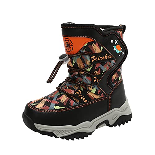 sfdgfhyf Windproof Shoes Toddler Children Boots Camouflage Snow Boots Girls Boys Outdoor Boots Non Slip Warm Boots Cotton