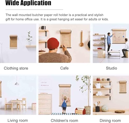 Distributeur de papier kraft mural et coupe-papier – Durable et efficace pour la cuisine et le restaurant