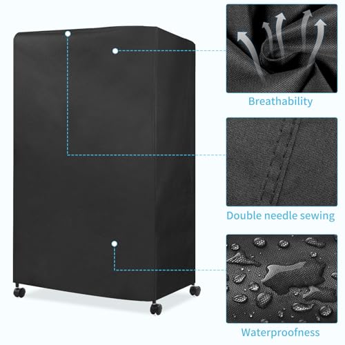 Image of Birdcage Cover Breathable Sunshade Cage Cover for Parrot Large Bird Cage Covers for Night (Black 23 * 13 * 21Inch)