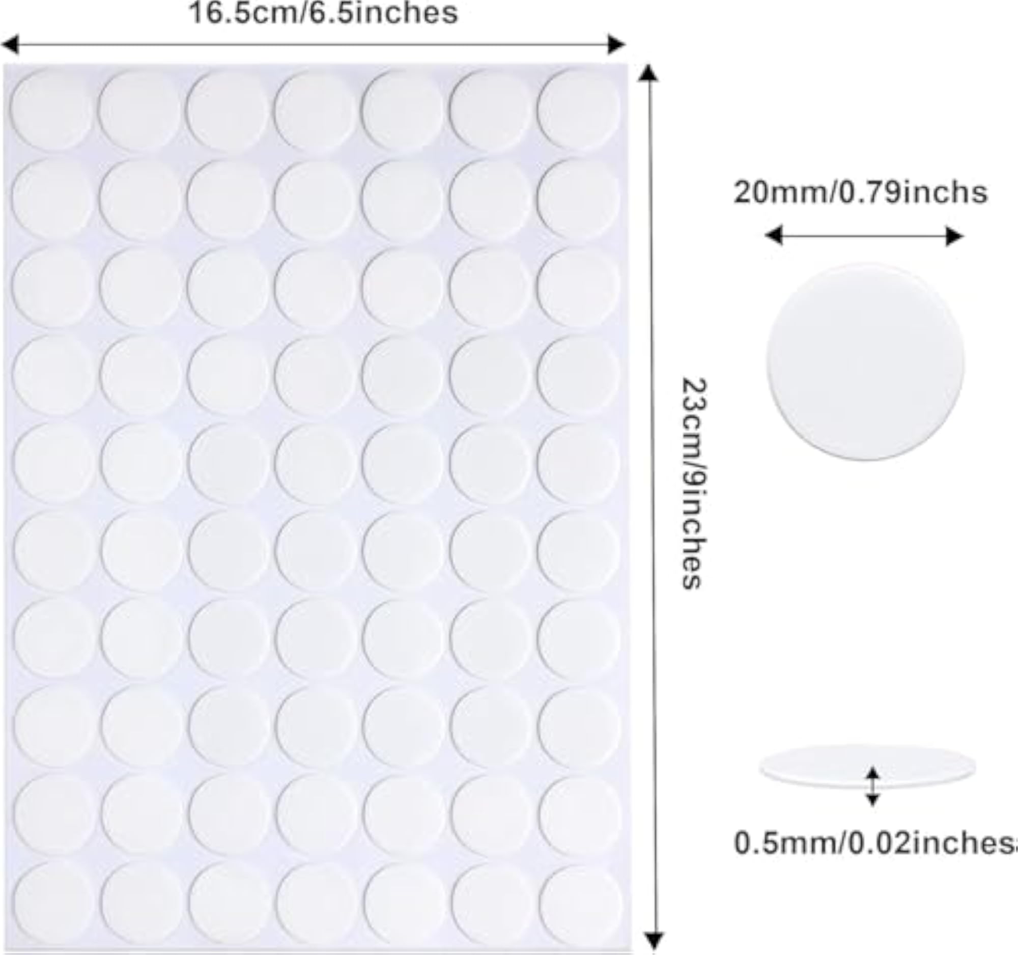 Double-Sided Removable Sticky Dots for Wall Decoration