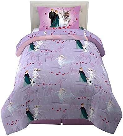 Disney Frozen 2 Kids Bedding Super Soft Comforter And Sheet Set, 4 Piece Twin Size, Official" Disney Product By Franco