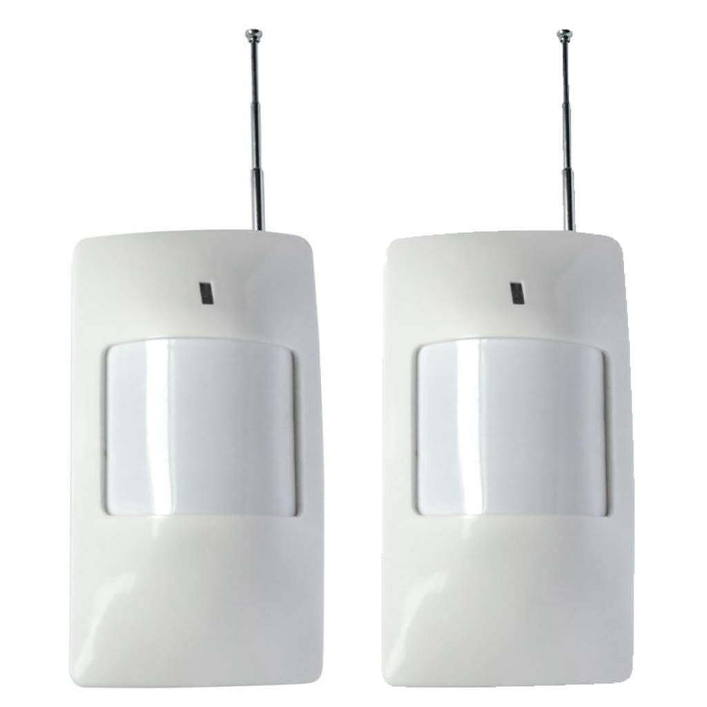 2 Pack 433MHz WiFi/GSM/PST Home Wireless PIR Infrared Motion Sensor Detector for Alarm System, Wireless Home Security Driveway Alarm