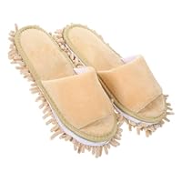 Warmhm Ciabatte Mop con Suola in Chenille Antiscivolo per Casa Inverno Media Aperte Sulle per Pulizia e Comfort Femminile