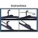 HYFJM Front Wiper Blades,For Nis&san,For Almera N16 2000 2001 2002 2003 2004 2005 2006 Windshield Windscreen Window Car Rain Brushes 22