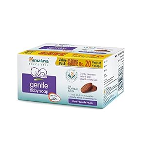 Himalaya Gentle Baby Soap Value Pack, 4 * 75g, Multicolor