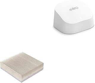 BoxWave Smart Gadget Compatible with Eero 6 - TemperaCool Heatsink, Cooling Heat Absorption Aluminum - Metallic Silver