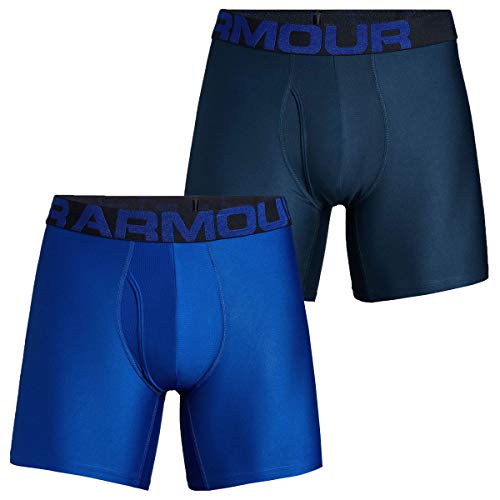 Image of Under Armour Men's Performance Tech 6 Inch 3 Pack Solid Boxer Briefs Boxer Shorts
