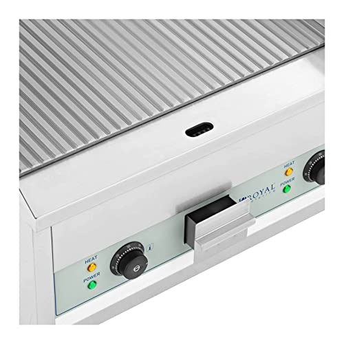 Royal Catering RCEG-60R Dubbele elektrische grill, 600 x 400 mm, 2 x 2.500 W, grillplaat, elektrische grillplaat - Afbeelding 3
