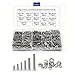 570Pcs 304 Stainless Steel Screw Cross Countersunk Machine Nut Set Screws M3/4/5 Furniture Bolt DIY Tool Kit