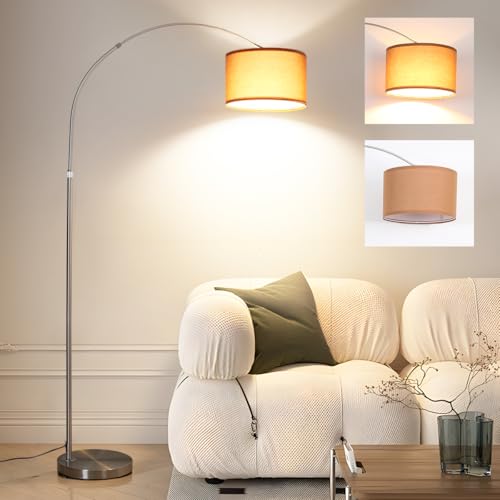ANTENLICHT LUNA Bogenlampe Vintage | Bogen Stehlampe mit Braunem...
