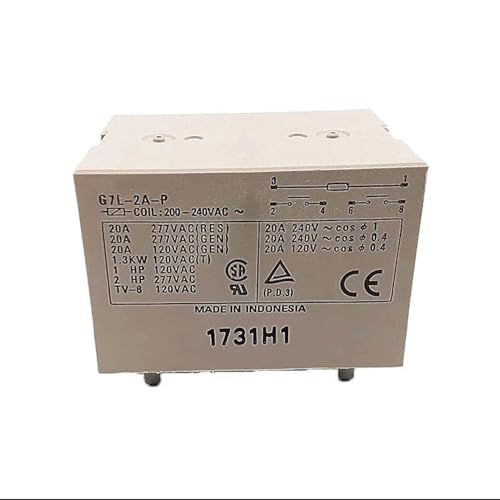 Relé G7L-2A-P 220-240VAC componente de potencia de 6 pines 20A para sustitución de piezas electrónicas 1