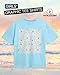 Volcom Girls Shirts - Casual Crewneck Short Sleeve Graphic Tee Trendy Tops - Breathable Girls Summer Clothes, Size 4, Crystal Blue