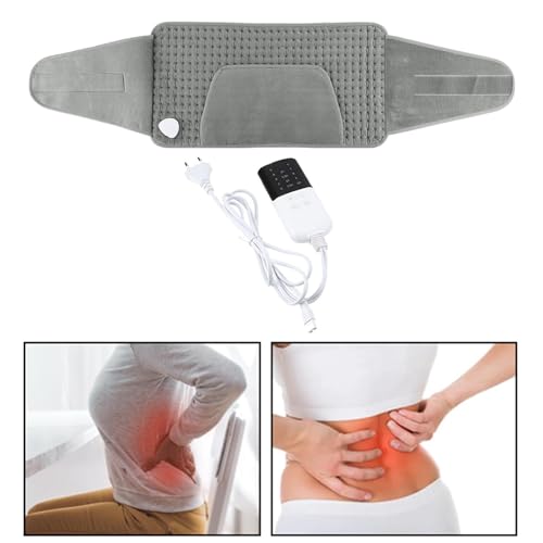 Zialofi Almofada de aquecimento elétrico com 10 temperaturas aquecedor de cintura aquecimento elétri
