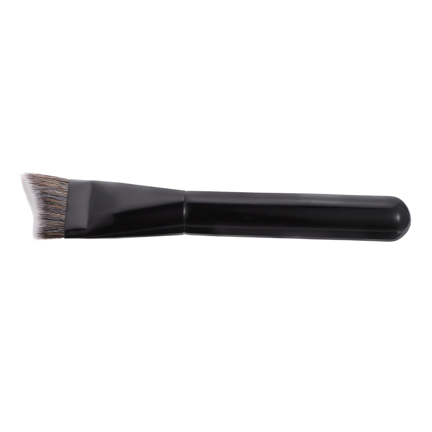 V Shaped Fixed Point Contouring Foundation Brush Wooden Handle
