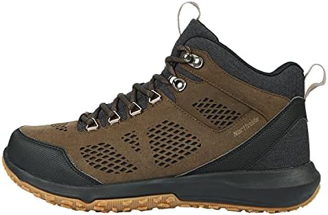Northside Men's Benton Mid Waterproof Hiking Boot, Brown/Black, 12 | Image 1