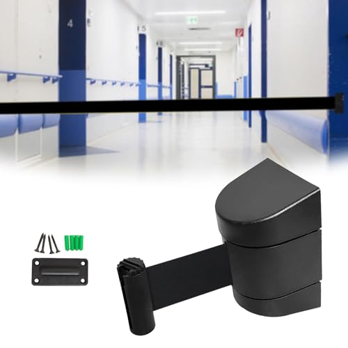 YsXoWiui Cinto de Barreira Retrátil, Resistente Ao Desgaste, Cinto Telescópico, Fila, Cerca, Barreir