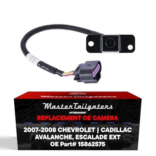Master Tailgaters Replacement for Chevrolet Avalanche/Cadillac Escalade EXT (2007-2008) Backup Camera OE Part 15862575