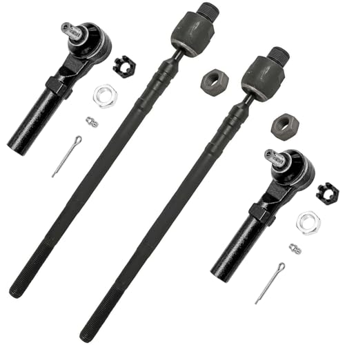 Detroit Axle - 4pc Front Tie Rods for Subaru Crosstrek Forester WRX, Inner and Outer Tie Rod Ends Replacement