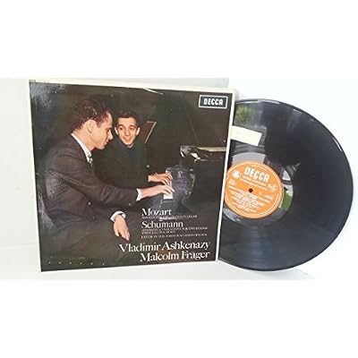 MOZART, SCHUMANN, VLADIMIR ASHKKENAZY, MALCOLM FRAGER sonata for 2 pianos in D. K 448, Andante & variations for two pianos, two cellos & horn, etude in the form of a canon op. 56, no. 4, LXT 6130.