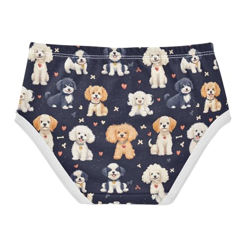 Girls Underwear Soft Cotton Dog Kids Panties in Sizes 2/3t, 4t, 5t, 6 and 82