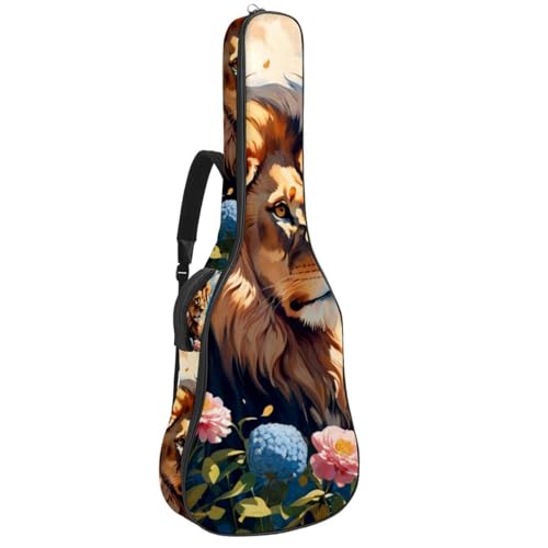 Housse guitare acoustique étanche grand étui rembourré avec plusieurs poches