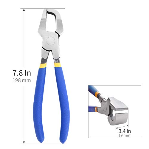 IMT 8" Glass Cutting Plier Steel Drop Jaw Glass Breaking Pincer, Glazier's Pliers - Thumbnail 5