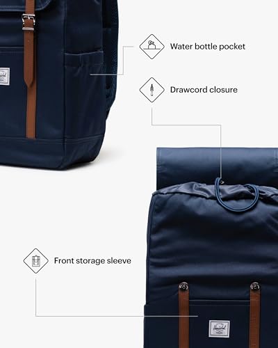 Image of Herschel Retreat Backpack, Navy, Standard - 23L
