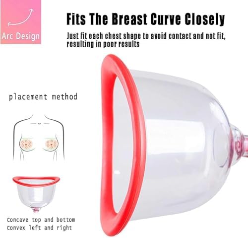 Electric Breast Enhancement Device, Double Cup Bust Lift Machine for Women, Firm & Elastic Breast Care, Improve Sagging, Enhance Breast Health & Appearance image 2