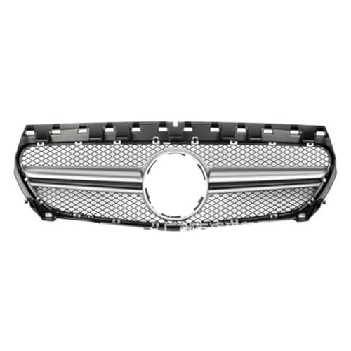 Grille Pare-Choc Avant pour Benz CLA W117 Calandre de Restylage Argent en Maille