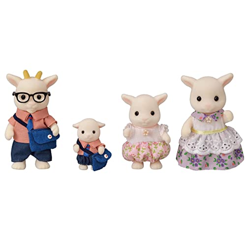 Calico Critters Billy Goat Family, Set of 4 Collectible Doll Figures