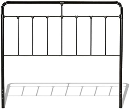 Fashion Bed Group Fairfield Metal Headboard with Spindles and Castings - Dark Roast Finish - California King