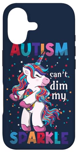 Autism Can't Dim My Sparkle ���j�R�[���p�Y�� ���ǌ[�� �X�}�z�P�[�X iPhone 17 �p