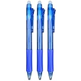 ✅ FACIL DE TRANSPORTAR: El diseño tipo clip de los bolígrafos de tinta de gel borrable hace que sea más cómodo de llevar. Se puede enganchar en el libro después de usarlo y también se puede enganchar en el bolsillo, sin temor a deje manchas gracias a la punta retráctil.