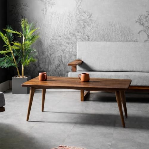 Image of Solid Sheesham Wooden Tables Coffee Table Solid Wood Tatami Coffee Table (100 * 50 * 45* Cm)