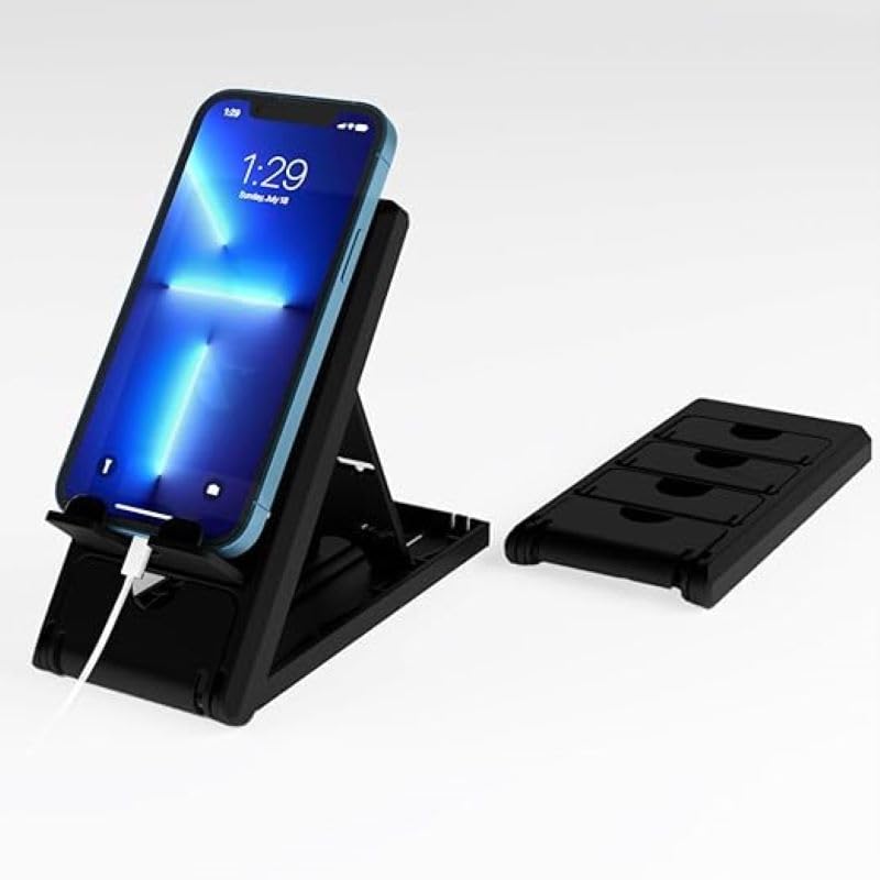 STRIFF Smartphone/Tablet Stand with Ajustable Height, Lightweight, Compact, Portrait and Horizontal(Black) (B0CW64CK3Y) Amazon Price History, Amazon Price Tracker