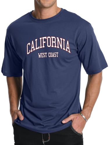 Aiyino Men's Graphic Tees Short Sleeve California Letter Print Crewneck Casual Regular T-Shirt for Men4