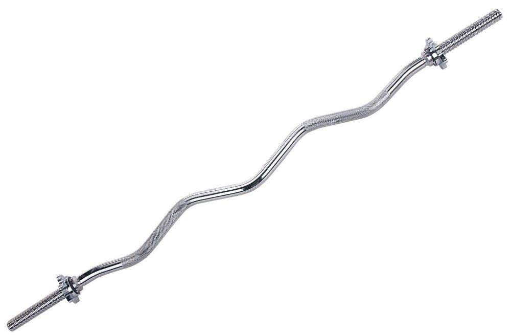 Marshal Fitness Curl Bar Barbell Bar Curved Dumbbell Bar Curved weight Bar 1.2 M