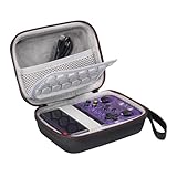 Carrying Case Cover for R36S R35S RG353V RG35XX Plus RGB20S Handheld Game Console, Portable Hard Travel Storage Bag Protective Handbag Game Accessories (Black Grey) - Image 3
