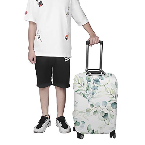 Valise housse de protection de bagages aquarelle florale : stop aux rayures