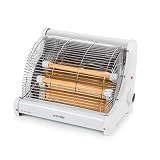 Warmlite Portable Radiant 2 Bar Heater with Ceramic Heating Elements, Adjustable...
