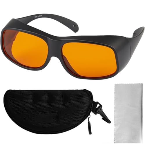 Gafas De Protección Láser Gafas De 190-490nm, Gafas Protectoras De Luz Fluorescente Ultravioleta Azul Violeta Ultravioleta, Para Dispositivos Láser Semiconductores Ultravioleta Y Azul, Láser Sólido