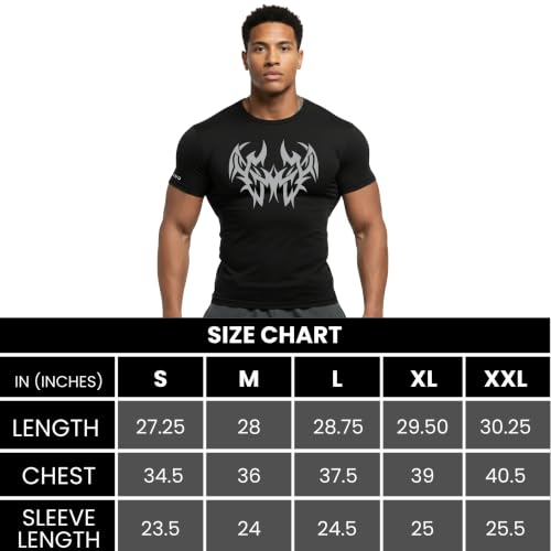 Image of NINQ Half Sleeve Compression T-Shirt - Men's Athletic & Sports Tights for Fitness Gym