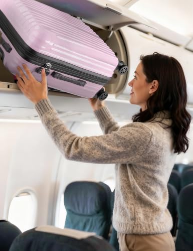 Image of Luggage Sets 2 Piece,PC+ABS Expandable Suitcases with Wheels
