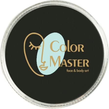 ColorMaster Face and Body Paint (water-based) Black (30gm) Non-Toxic High-Quality Paint for Children and Adults Halloween Makeup, Costumes, Festivals