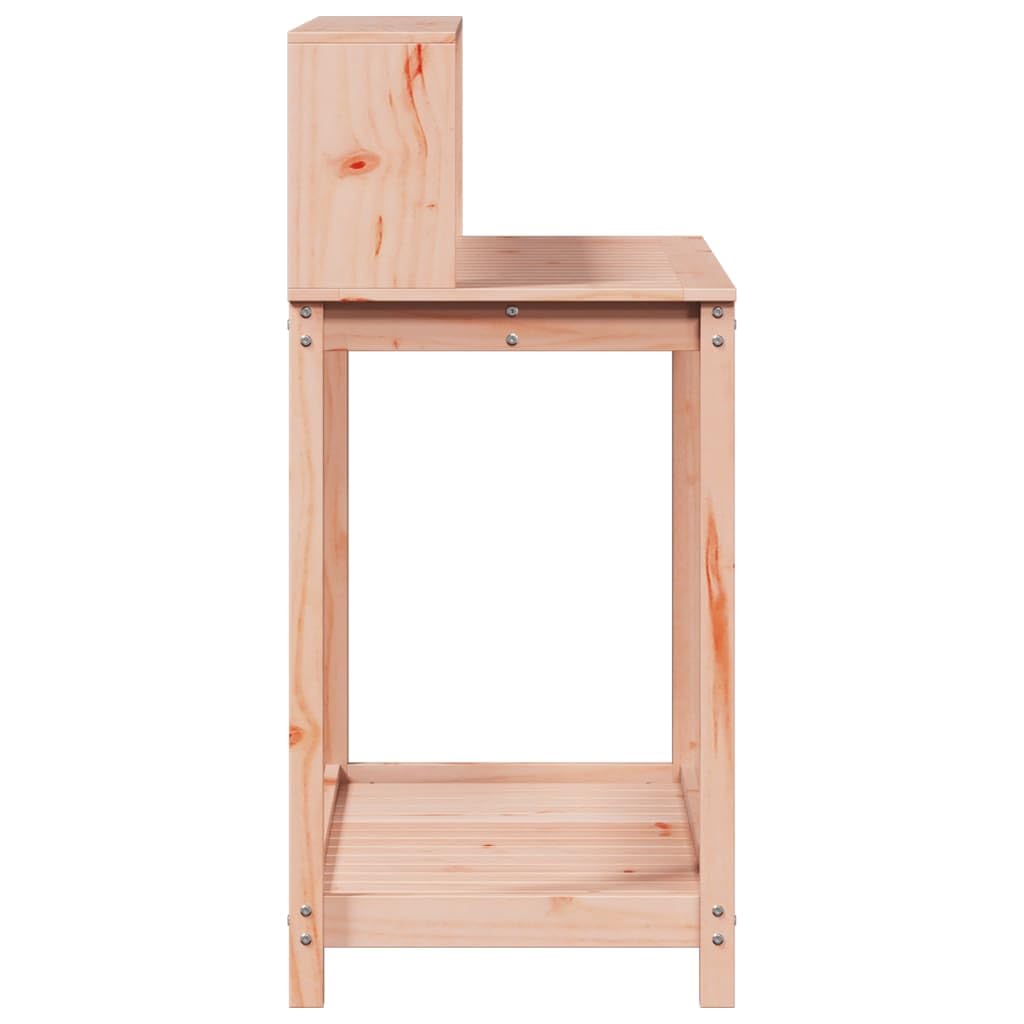 Pflanztisch mit Ablagen, Gärtnertisch, Blumenständer aus Holz, Pflanzenständer, Outdoor-Arbeitstisch für Terrasse Garten Balkon, 108 x 50 x 109.5 cm