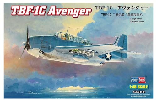 Hobby Boss TBF-1C Avenger Airplane Model Building Kit