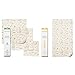 Abeego The Original Beeswax Food Storage Wrap - Set of Four Natural Square Sheets (S,M,L,XL)