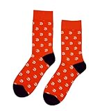 HumblePleb Men's Bitcoin Socks – Crypto BTC Novelty Crew Socks, Funny Cotton Sock for Men, Cryptocurrency Gift Idea